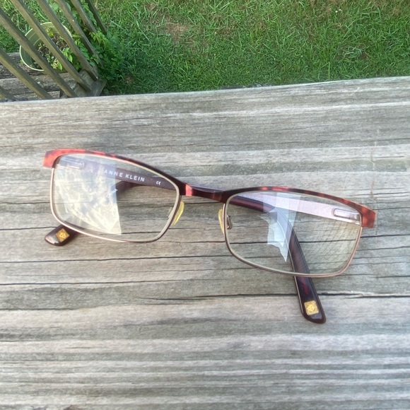Anne Klein glasses frames AK5015 burgundy marble - Picture 4 of 13